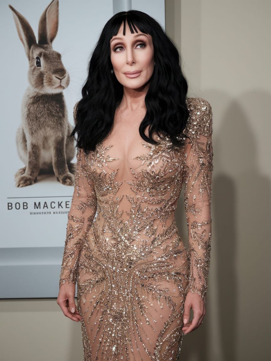 Cher Shines in Bob Mackey's Sequined Masterpiece