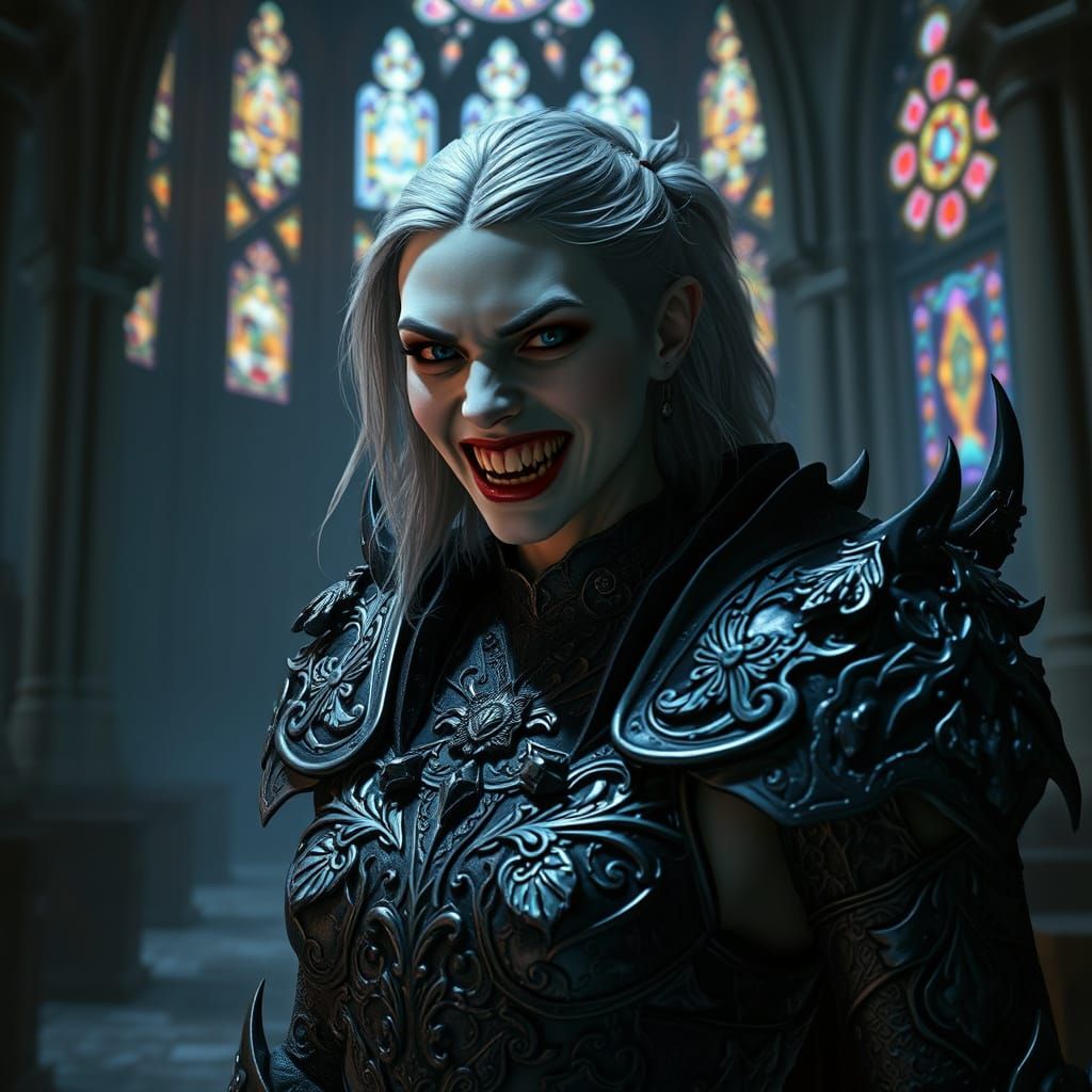 Vampire Goddess in Daedric Armor, Lineage 2 Style