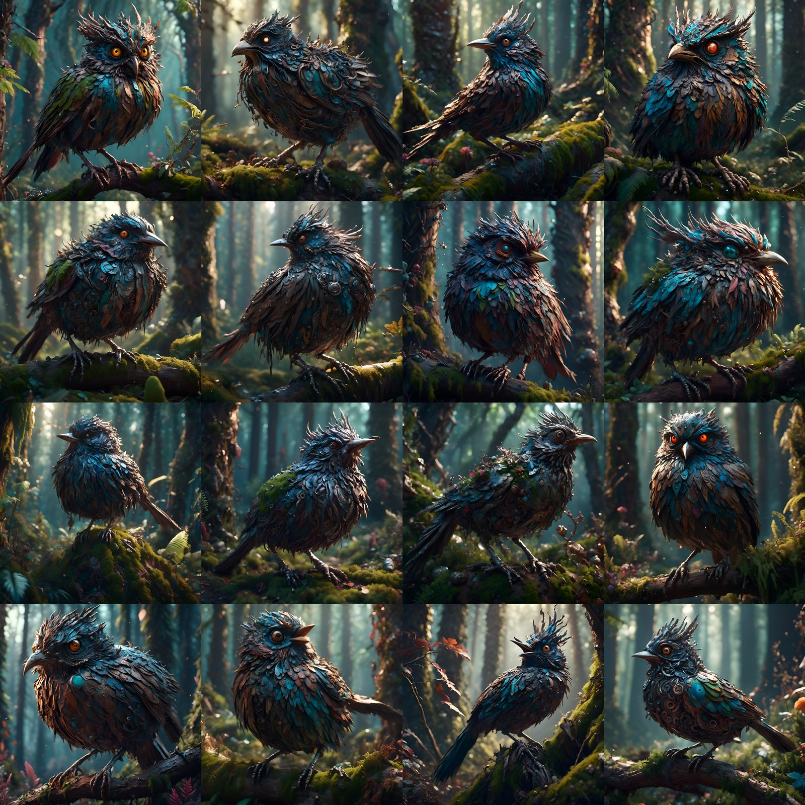 Ruthless Forest Bird with Twisted Features