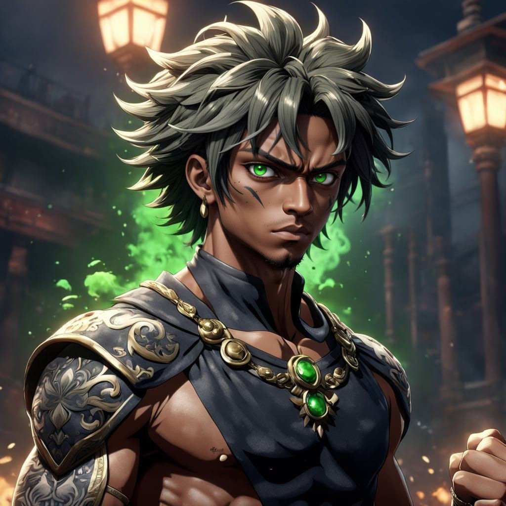 Vigilant Warrior in Ancient Egyptian Inspiration, Anime 3D S...