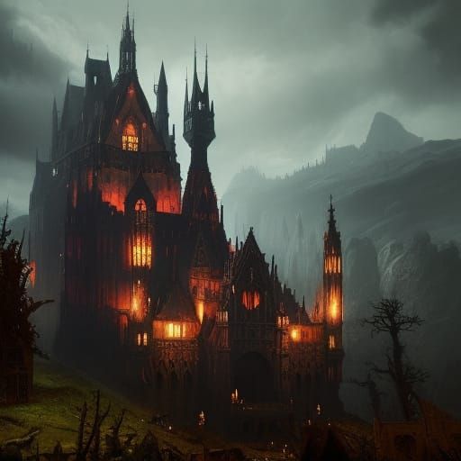 Gothic Castle: Dark Fantasy Concept Art