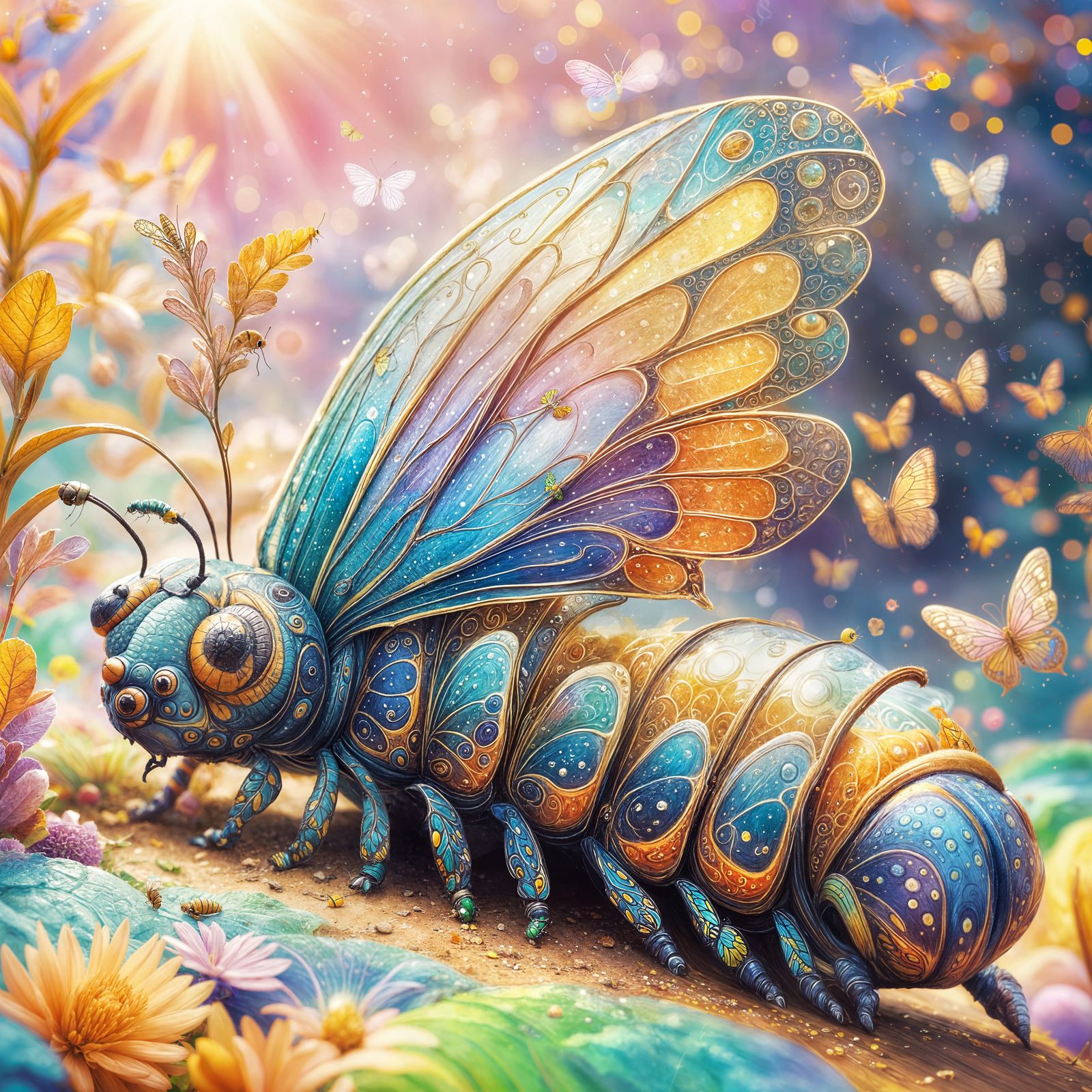Happy Butterfly Caterpillar from A Bug's Life