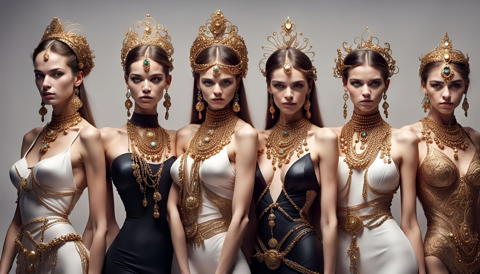 Jewelry Models in Surreal Photorealistic Style