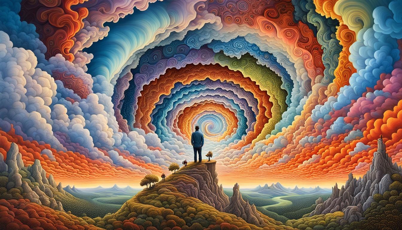 Dreamscape Vortex with Art Nouveau Details