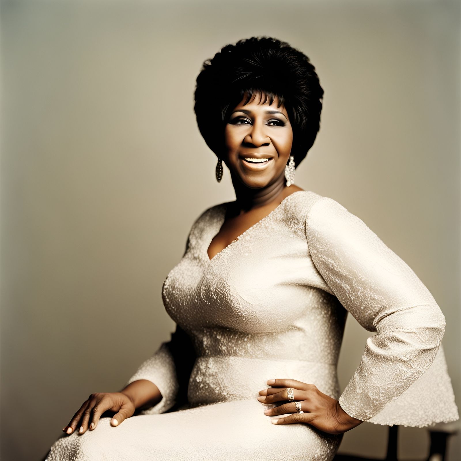 Aretha Franklin: Gospel Hymn Composition in Digital Art