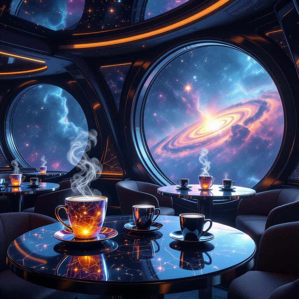 Celestial Cafe Amongst Stars Serving Constellation Drinks