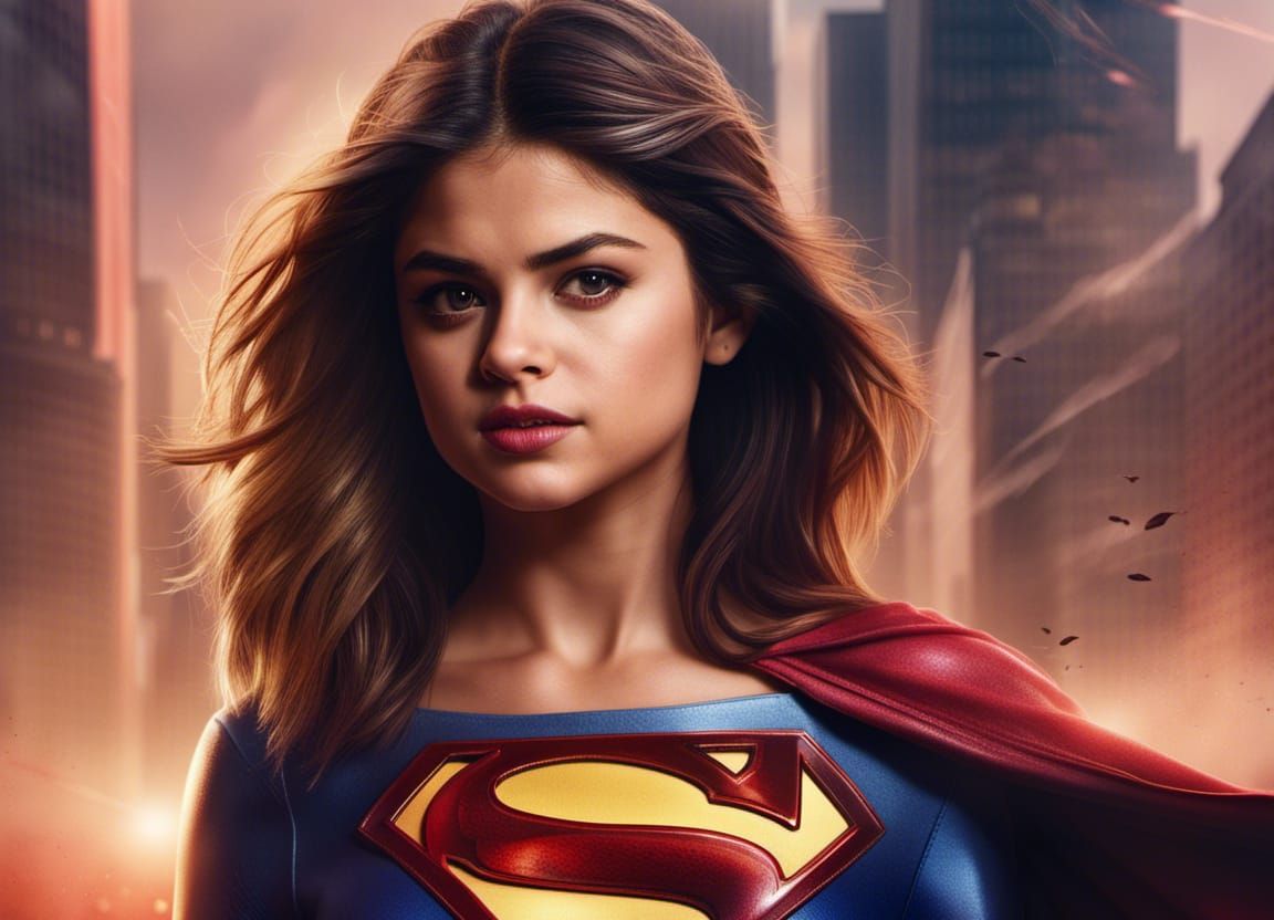 Supergirl Portrait: Detailed Matte Painting in 8k