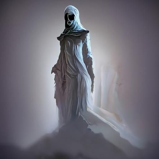 Beautiful Ghost in Trending 3D Oil Painting