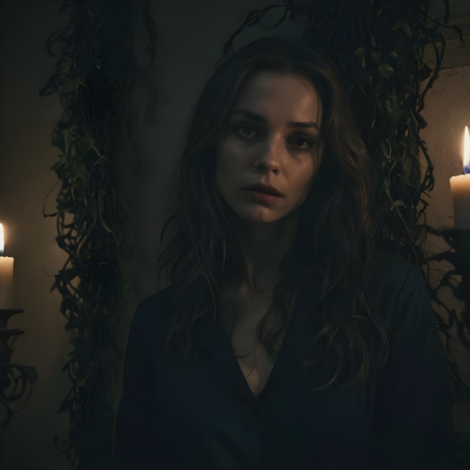 Sinister Portrait of Julia in Fantasy Art Style