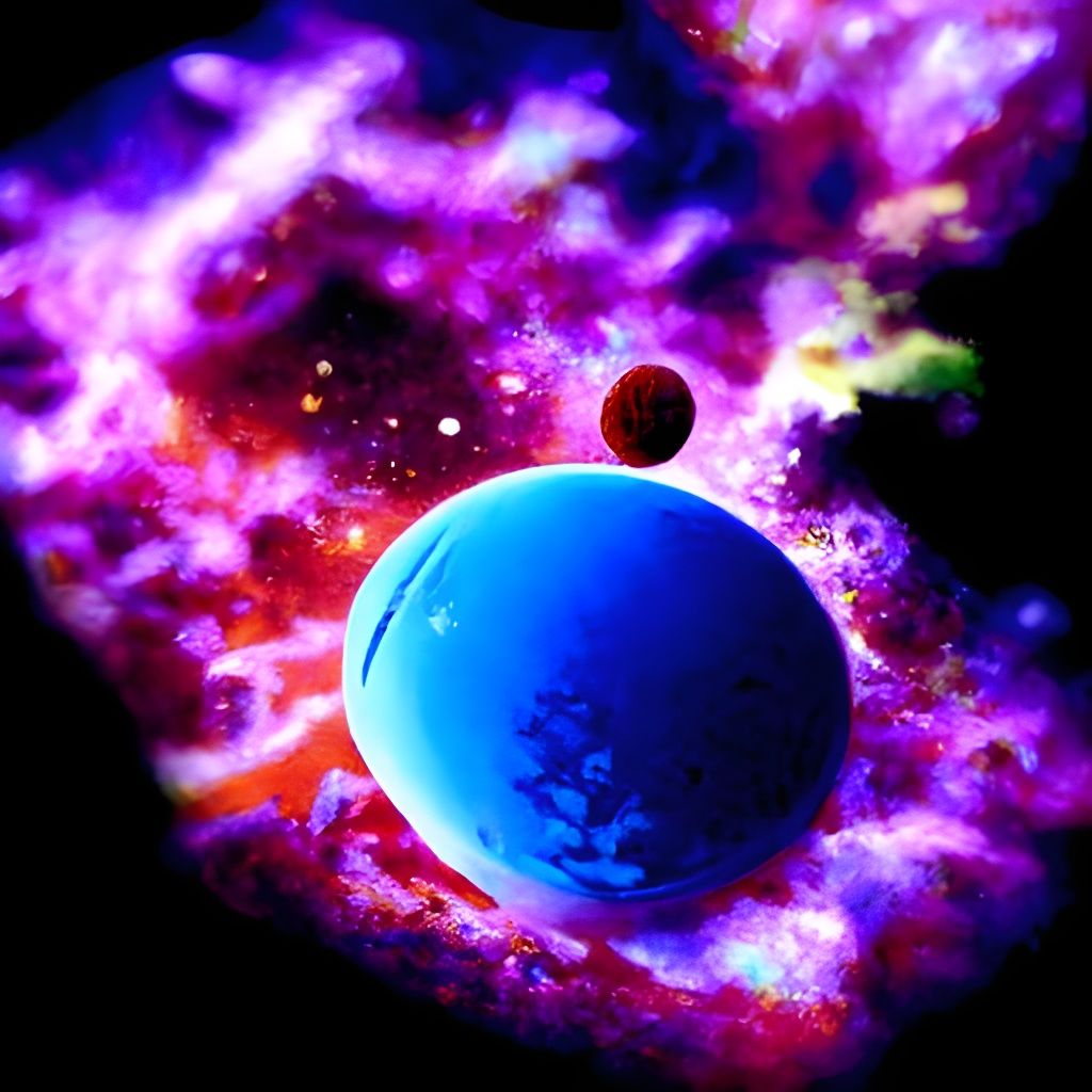 Cosmic Planet Generated by AI