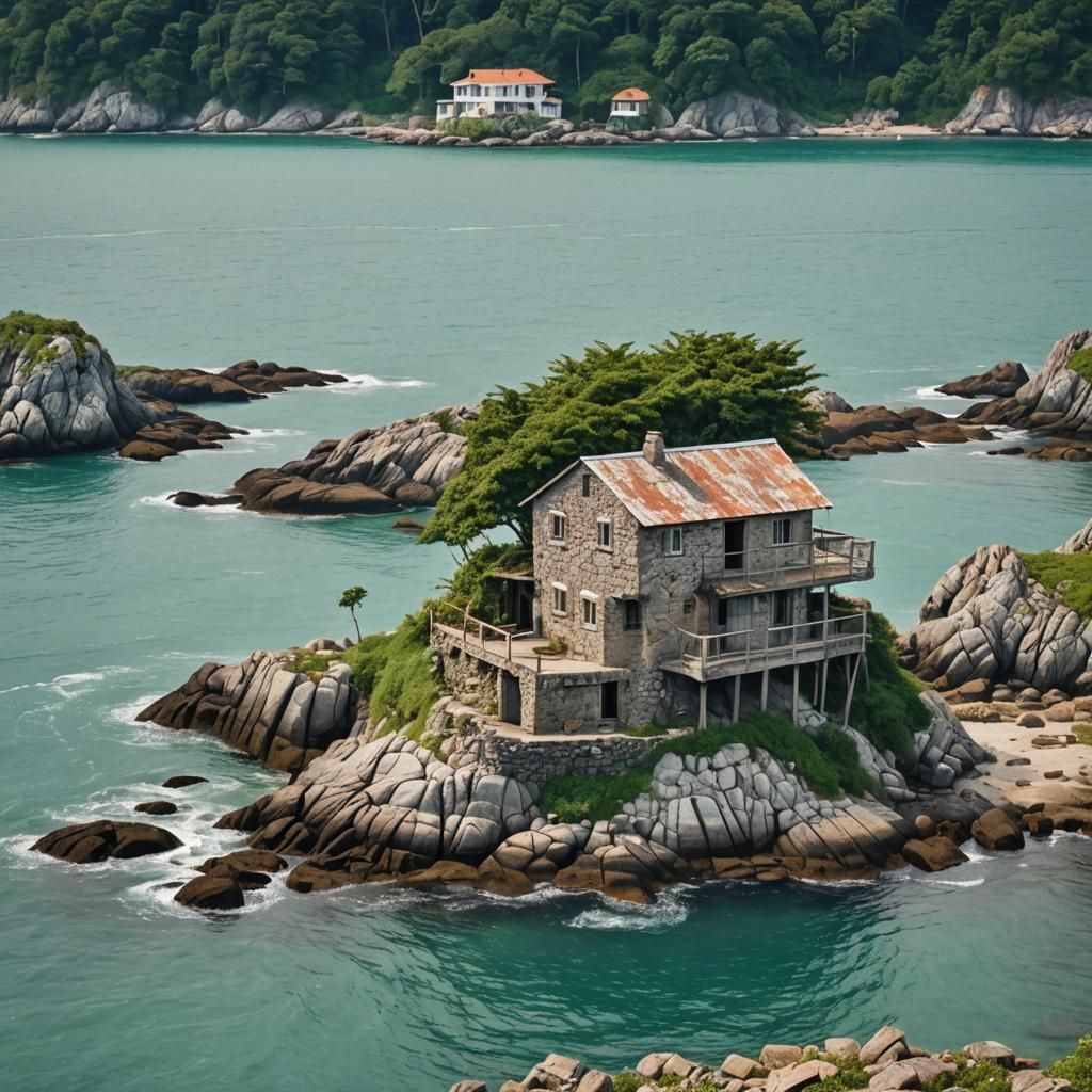 Stone Cottage Near the Beach on Island