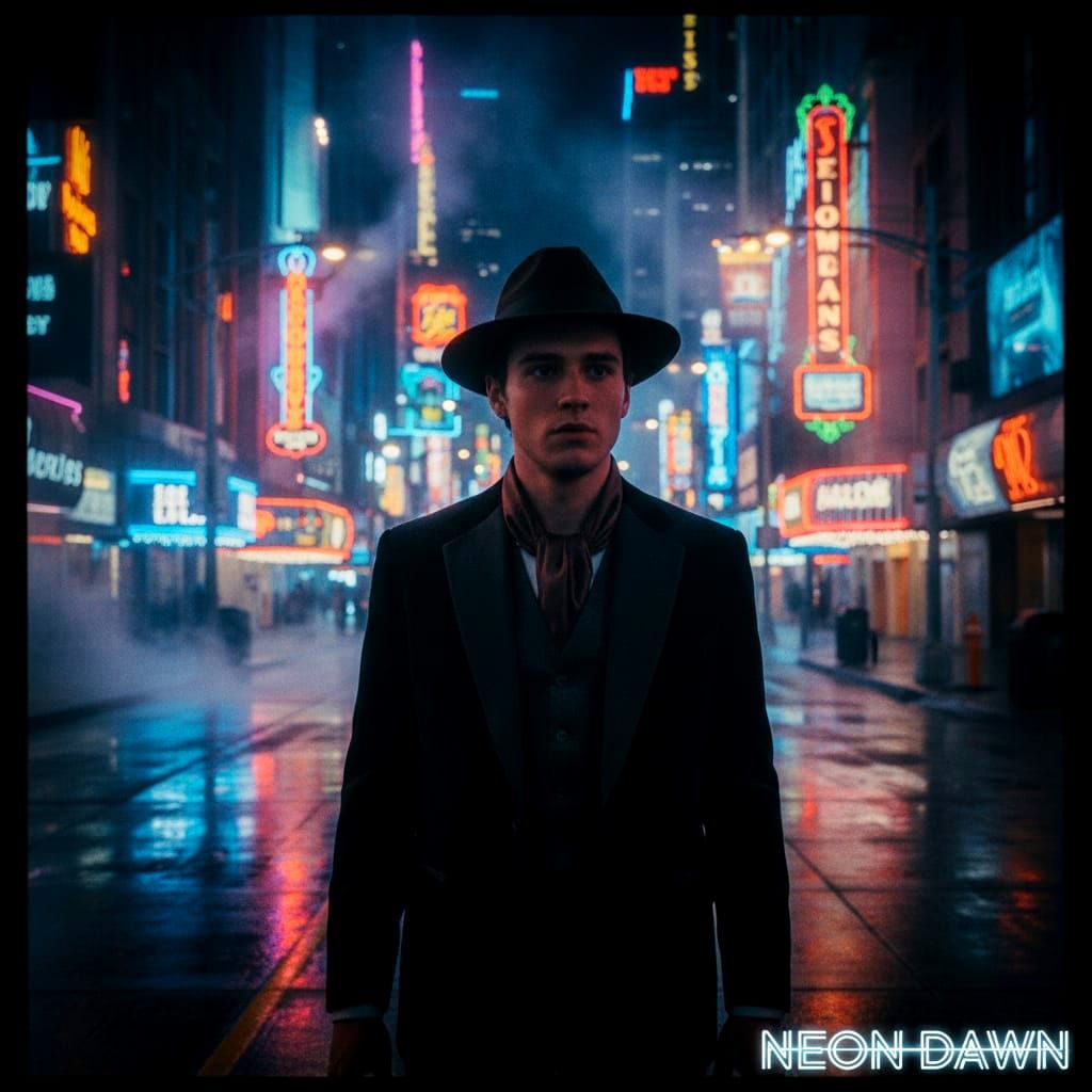 Young Man in New Las Vegas - Cinematic Film Still