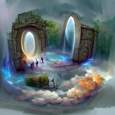 Mystical Fantasy World Portal Concept Art