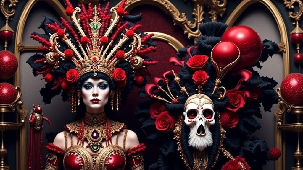 <lora:Rococo-Horrorcore OG:1.0>