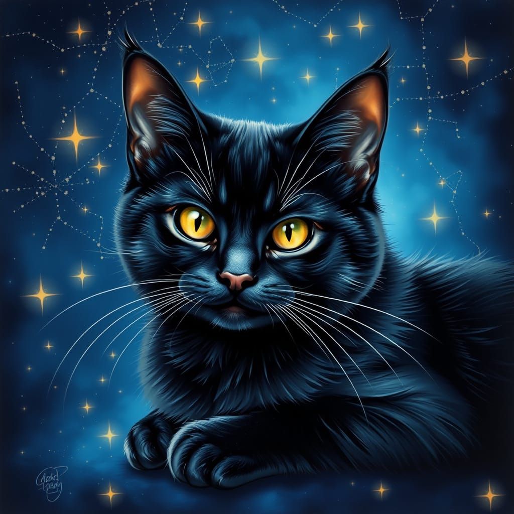 ✨🐱✨  Saphir dans les Etoiles ✨🐱✨