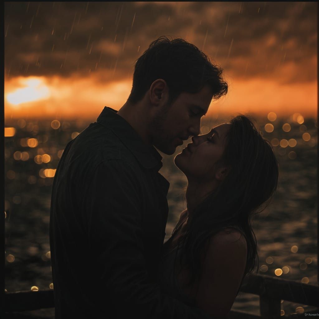 Abstract Shores of Blissful Rain