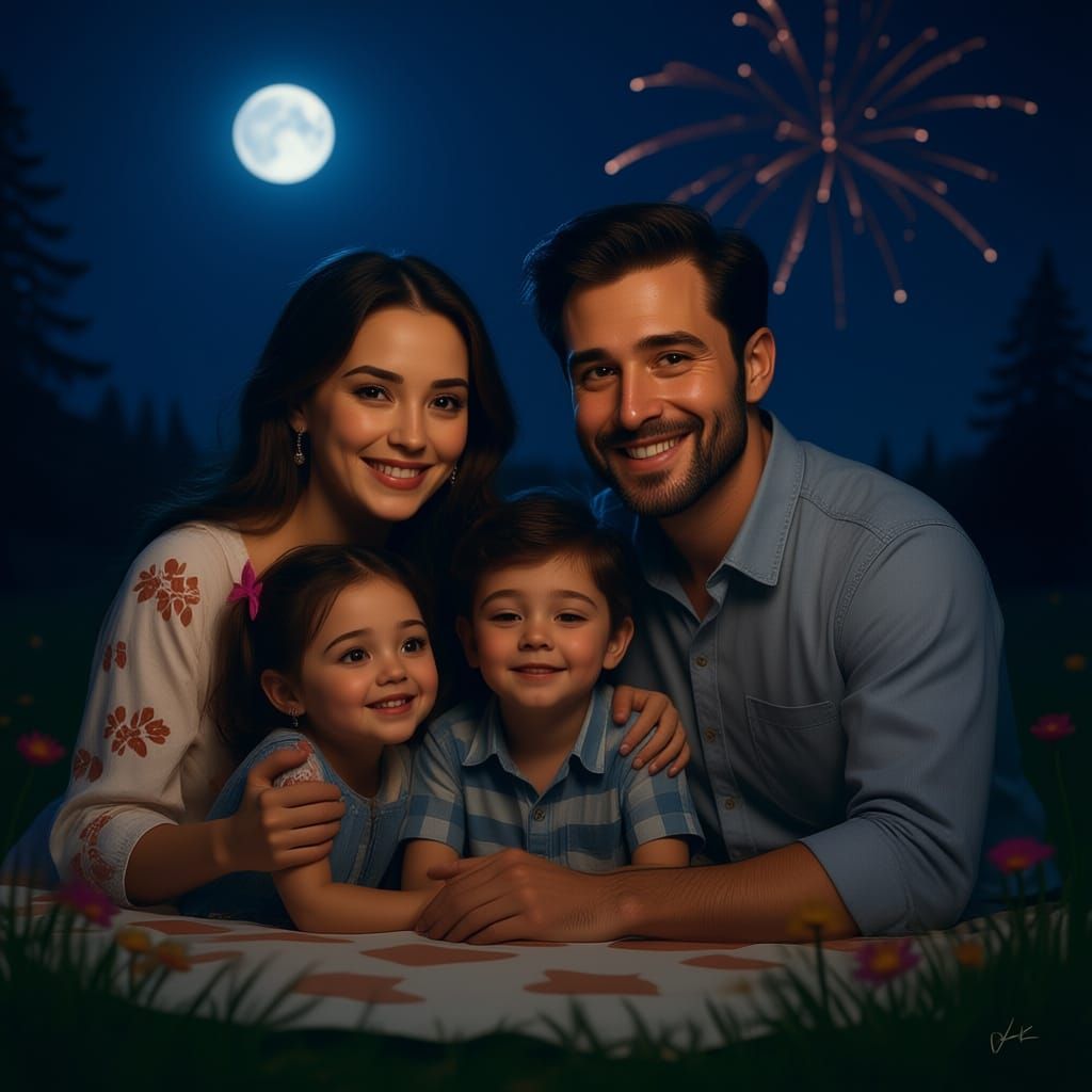 Happy Family Celebrating Together