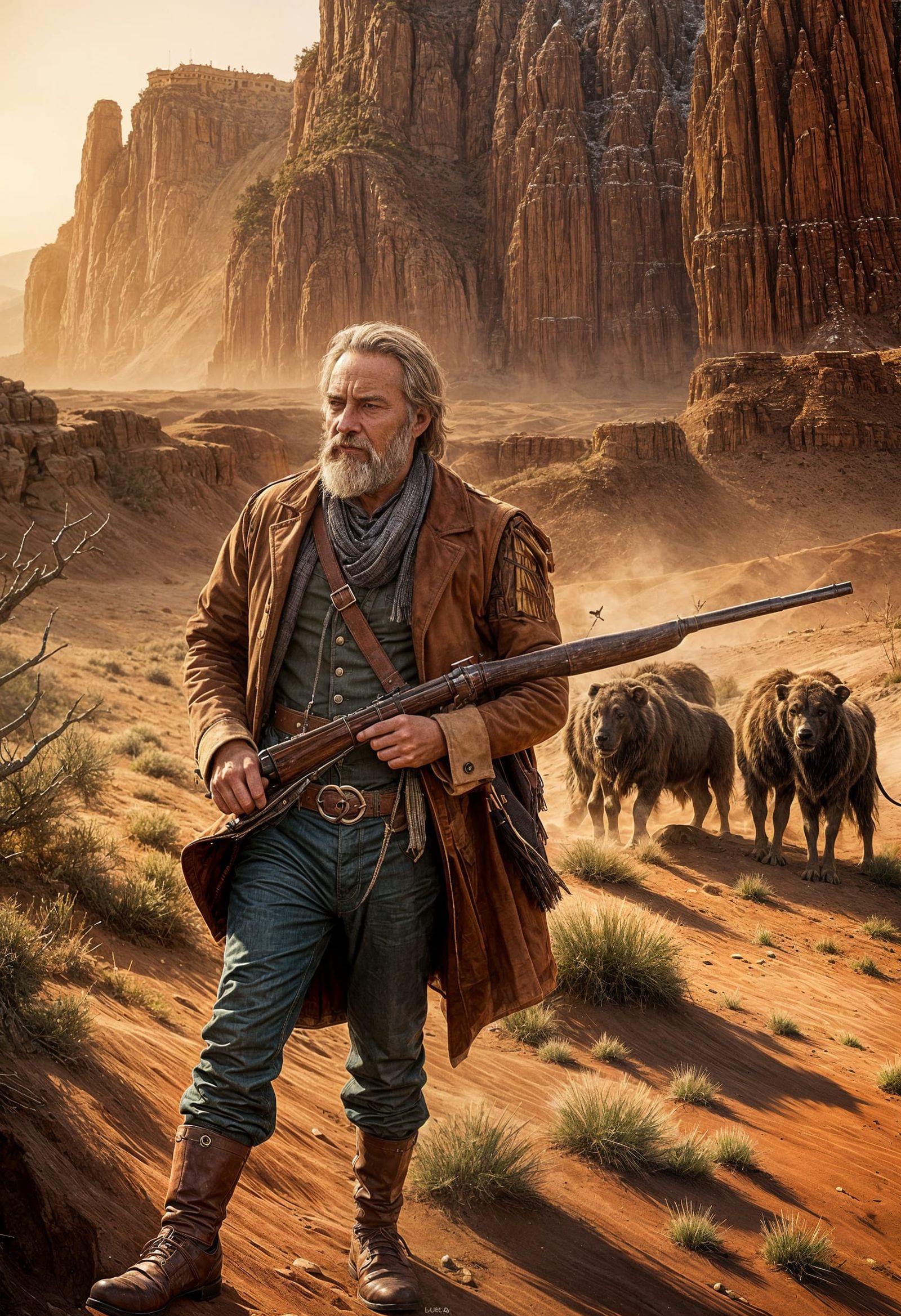 Bison Hump Leads Search Through Red Canyon