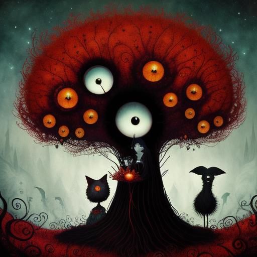 Gothic Punk Girl Reading: A Modern Fairytale