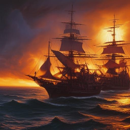 Pirate and Raccoon Duel in Epic Storm