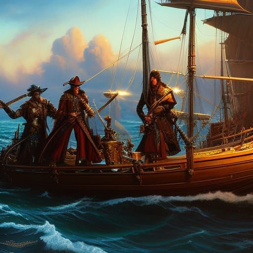 Pirate and Raccoon Duel in Epic Swordfight