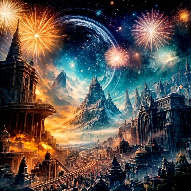 Fantasy Landscape Evokes a Sense of Wonder