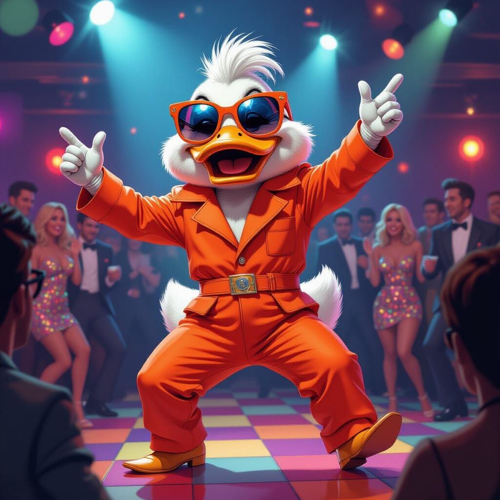 Howard the Duck Disco Dance, in Steadman Style