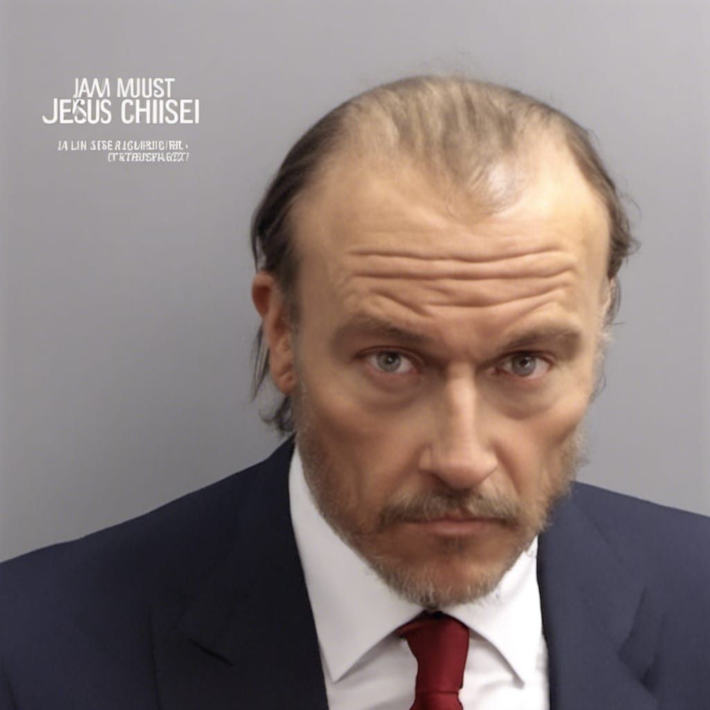 Jesus Christ Mugshot: A Respectful AI Rendition