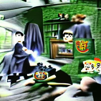 Harry Potter Nintendo 64 Game Art