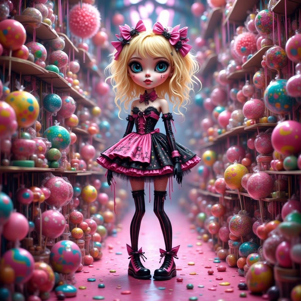 Candy Store Villain in Fairy Punk Style