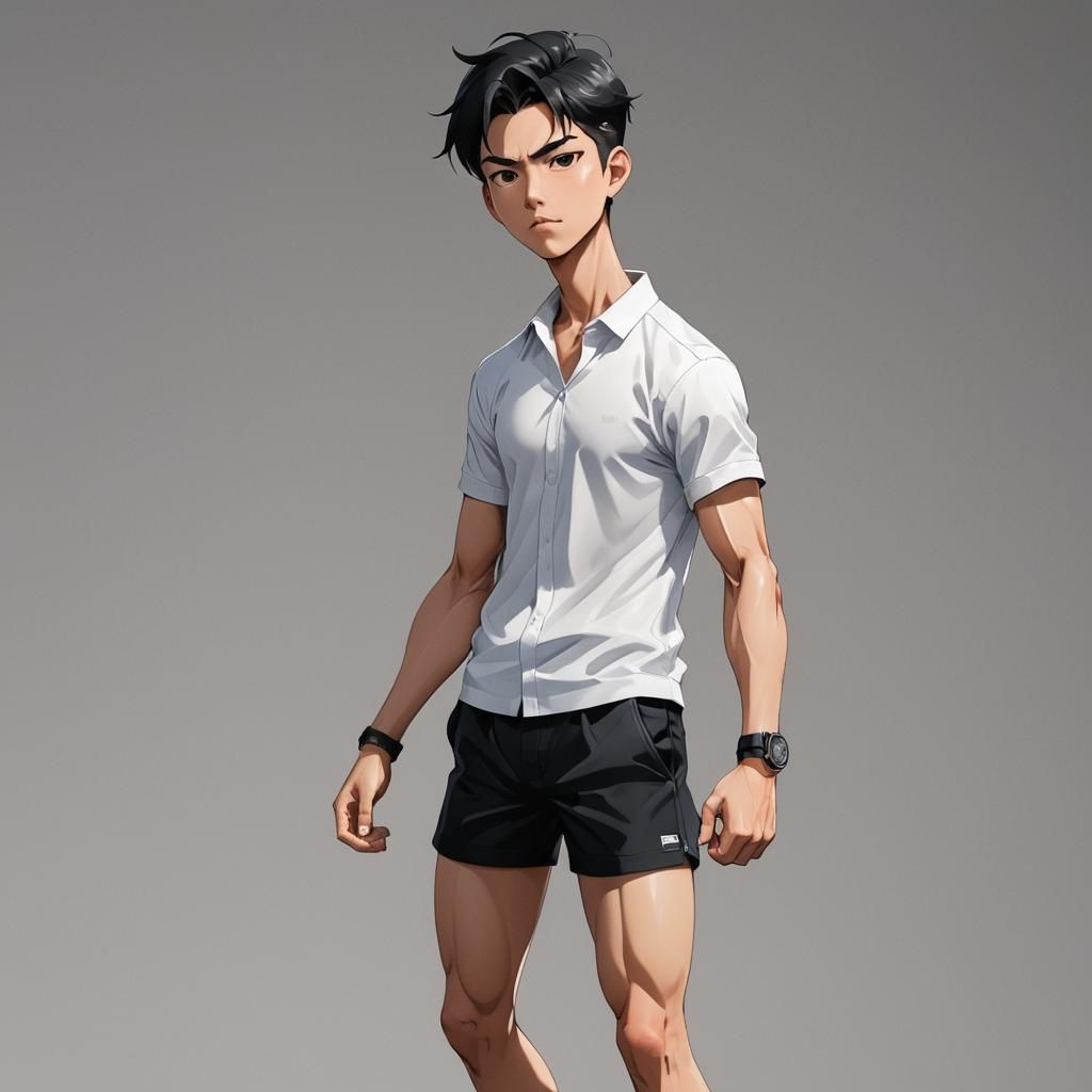 Anime Style: Flexing Thai Students in Uniform