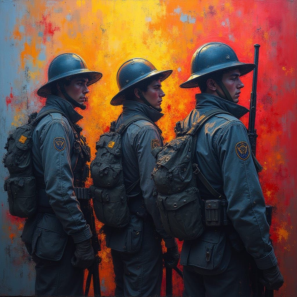 American Soldiers in Afascita, Portland: Hyperrealistic Cine...