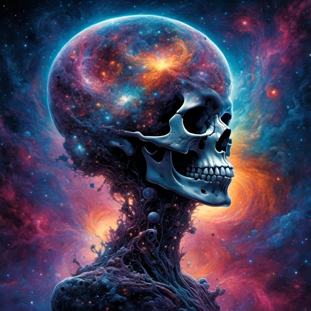 Galactic Nature Goddess in Hyperrealistic Style