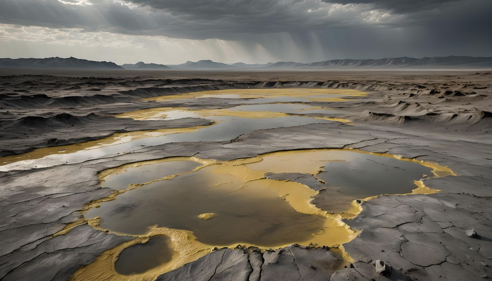 Toxic Alien Wasteland with Boiling Waters