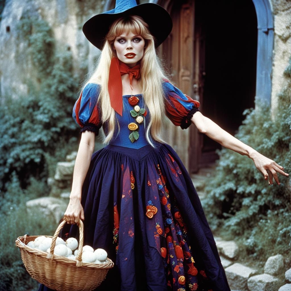 Brigitte Bardot as Colourful Hippy Witch