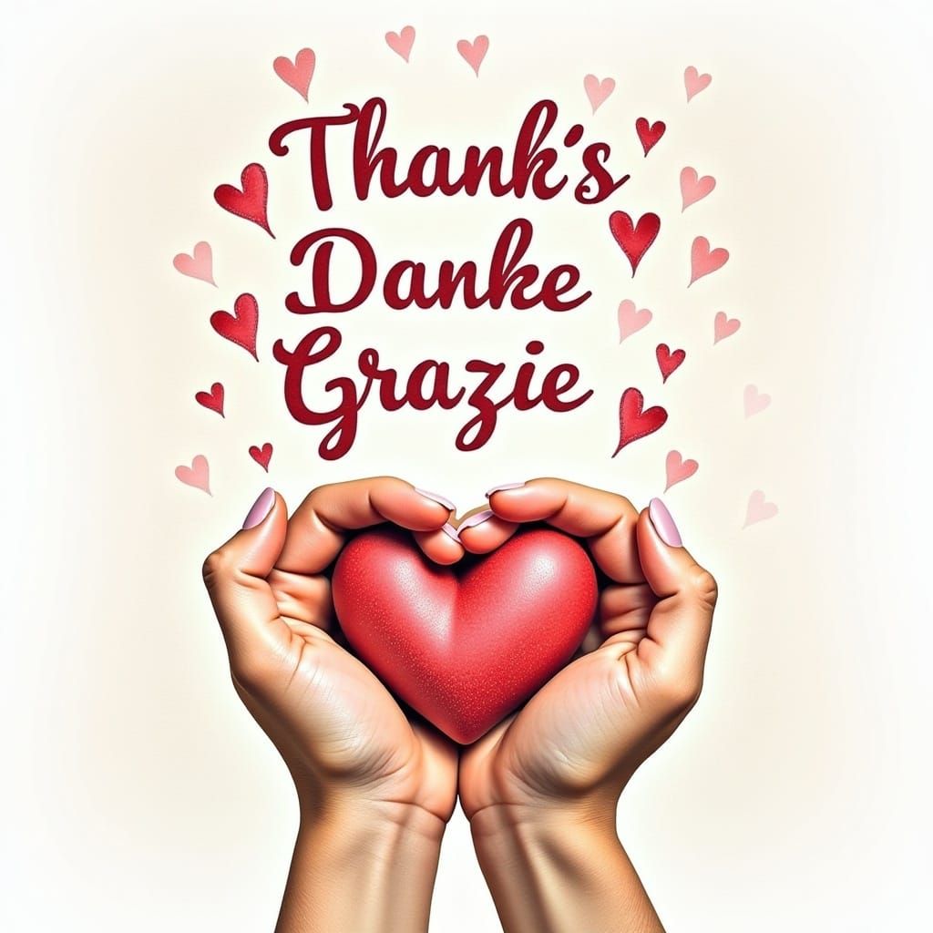 <lora:Me:1.0>my Portrait and hands with a thankful gest molding a heart shaped gest molding with ny fingers, above or be...