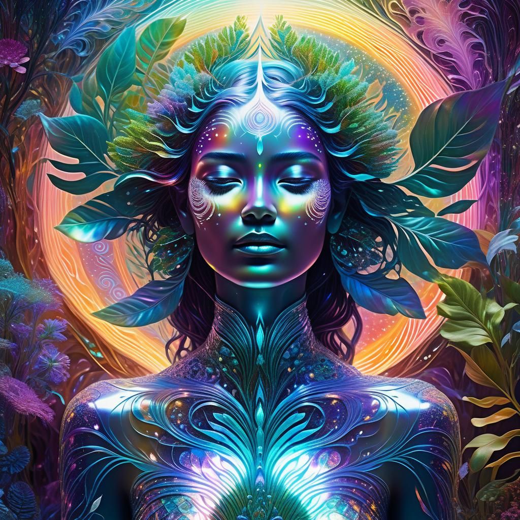 Spiritual Being in Dreamlike State, Visionary Art