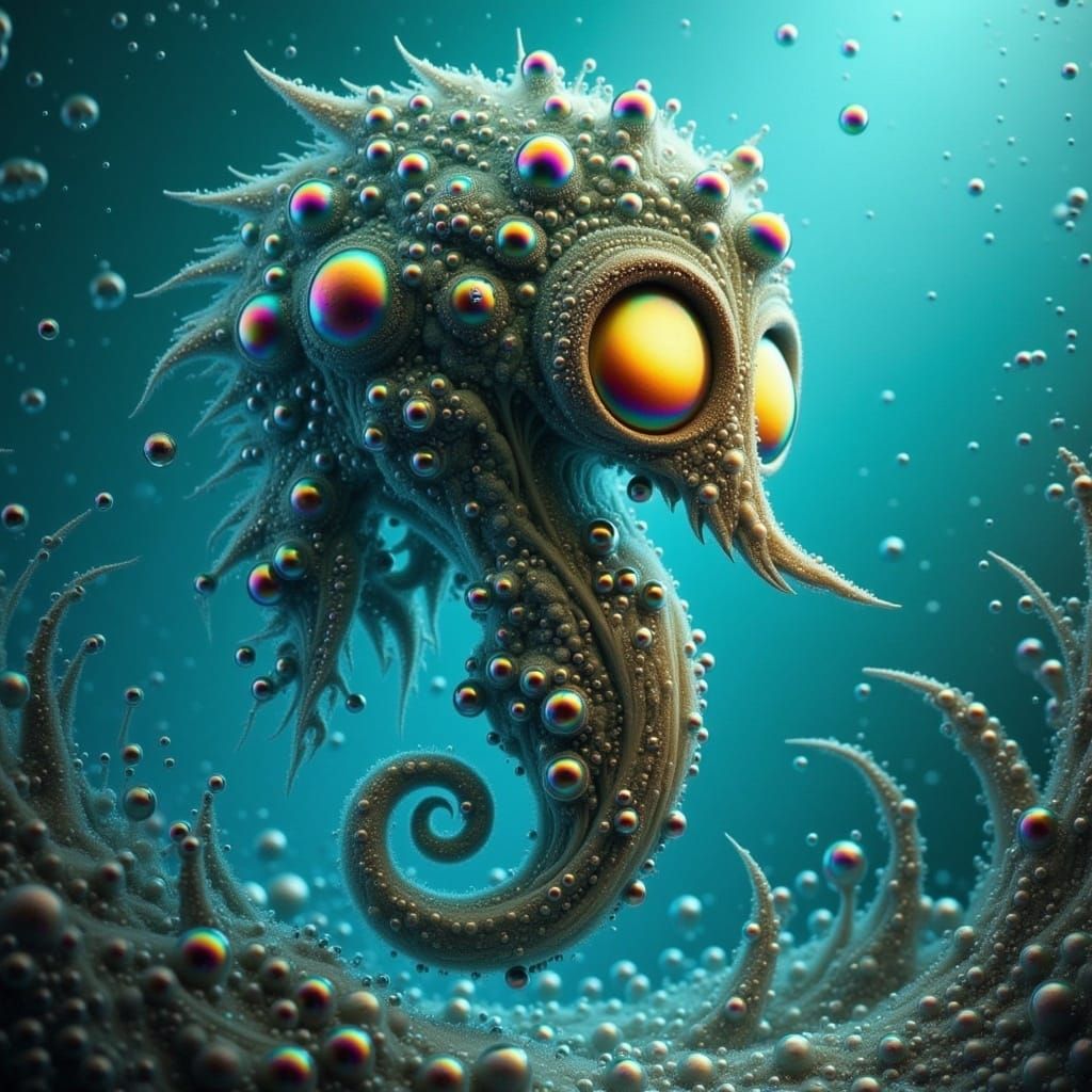 Gentle Bubbly Woman in a Dreamy Landscape