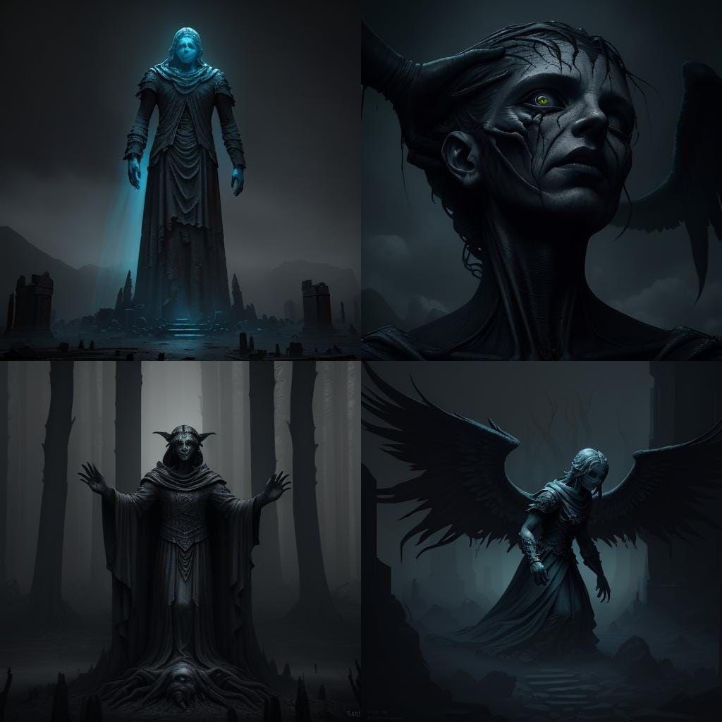 Weeping Angel Detailed Matte Painting