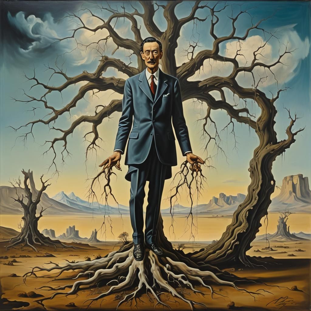 Surreal Equilibrium: A Dali-esque Vision of Balance