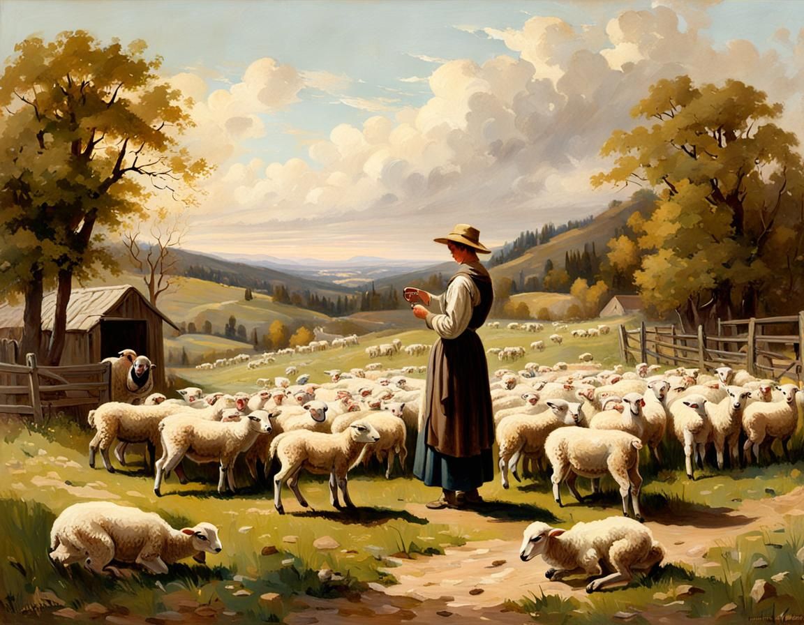 "Feeding The Lambs".
"Farm Life"
Daily Challenge