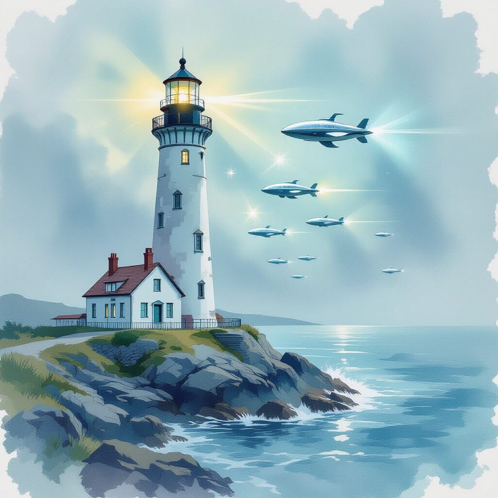 Lighthouse Reveals Futuristic Underwater Metropolis in Water...