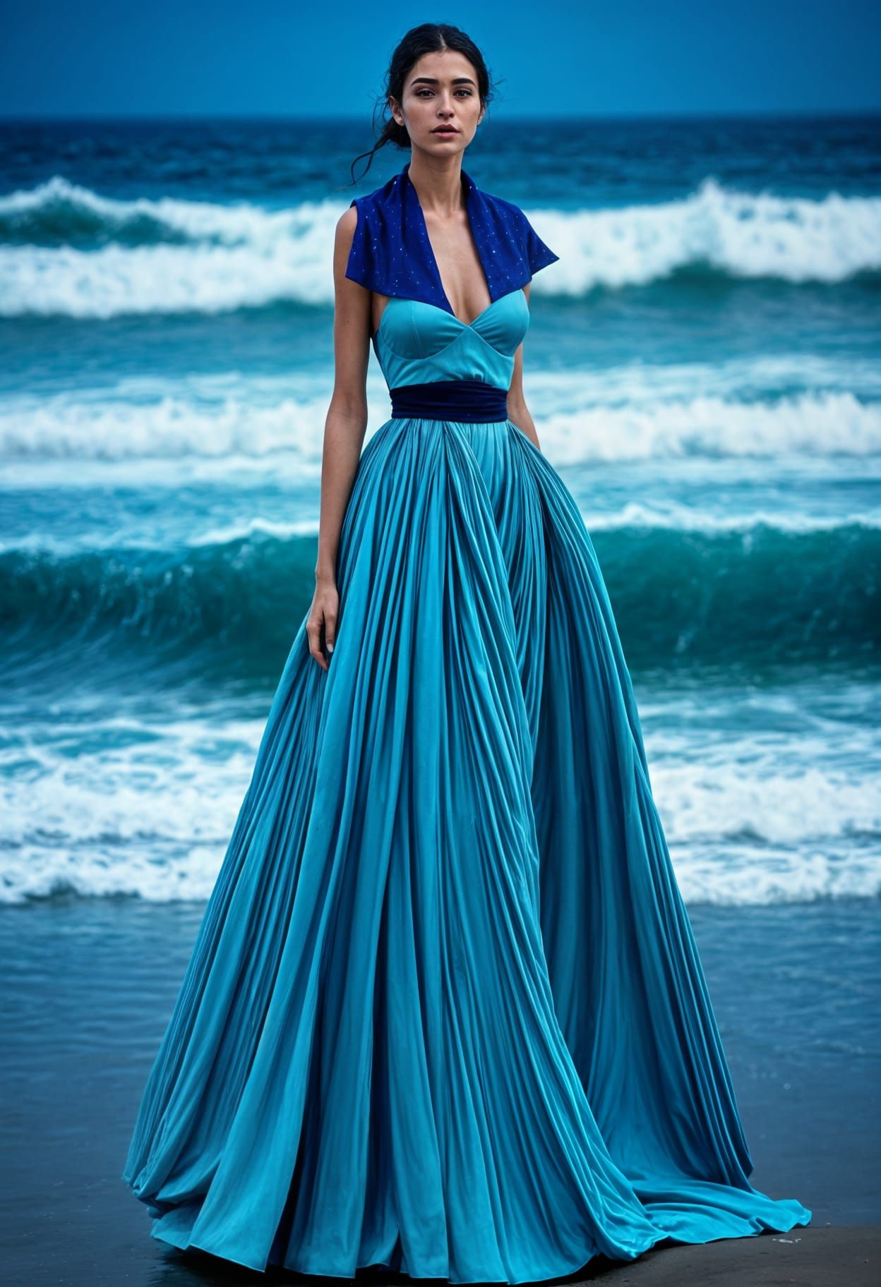 Ethereal Ocean Goddess Depicted in Cinematic 8k