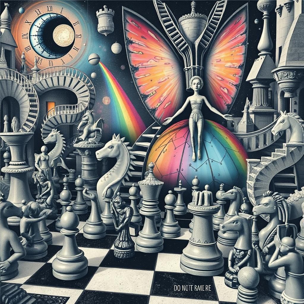 Surreal Unusual Chess Boards Puzzle Art Games Uncanny Valley...