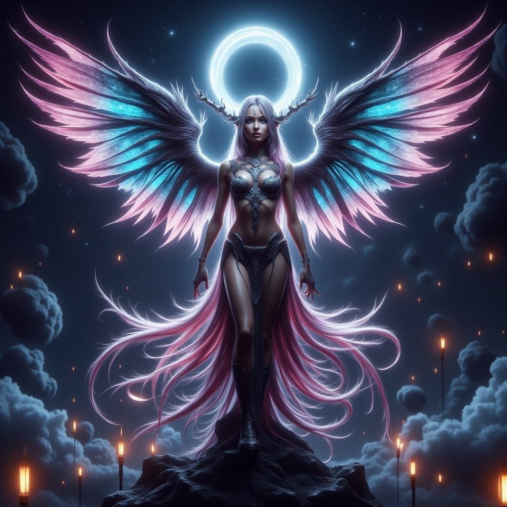 Mythical Flying Humanoid with Deadly Prehensile Tail and Raz...