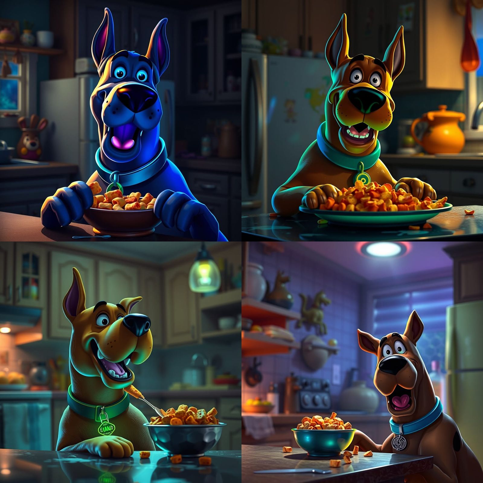 Bioluminescent Scooby Doo's Kitchen Snack Time