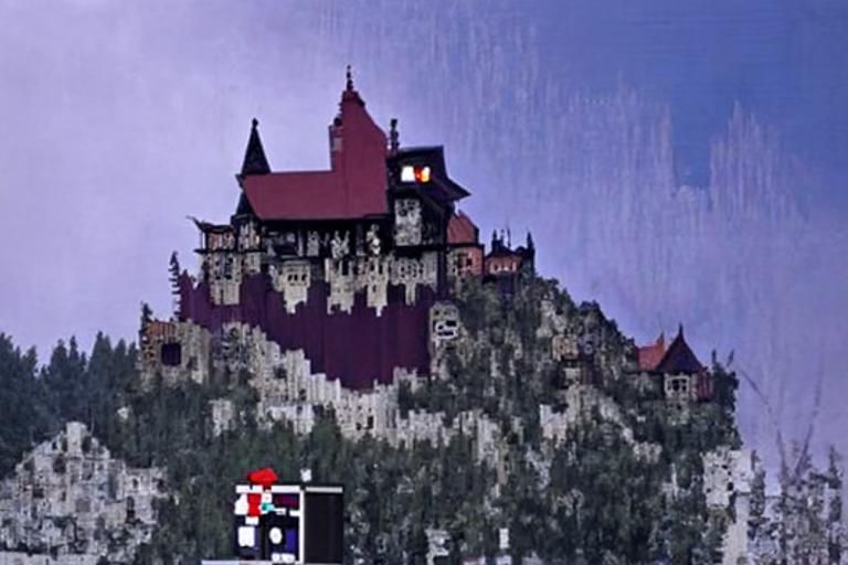 Dracula's Castle: 8-bit Horror Scene