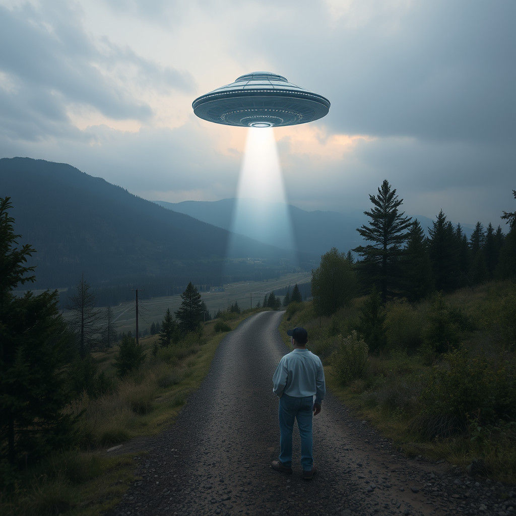 Classic UFO Image: I Want to Believe