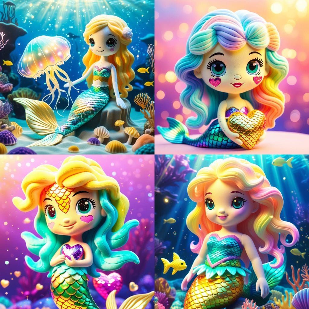 Giant Living Mermaid Plush Toy Brought to Life