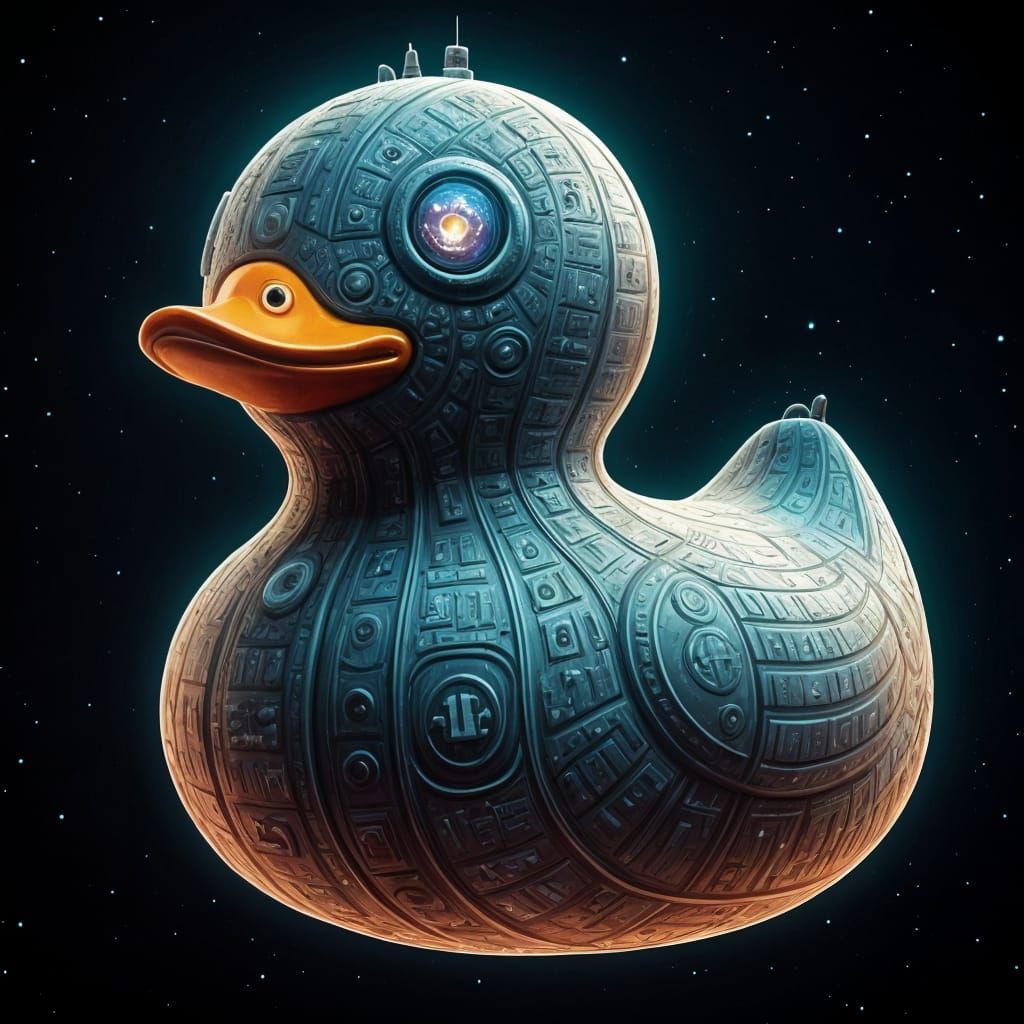 Cosmic Rubber Duck Spaceship